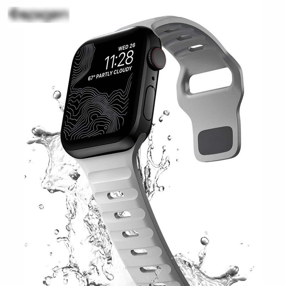Spi Silicone Strap for iWatch 45mm 41mm 44mm 40mm Band Replacement Watchband Compatible with iWatch Ultra 49mm Series 8 7 6 5 4 3 SE2 Accessories