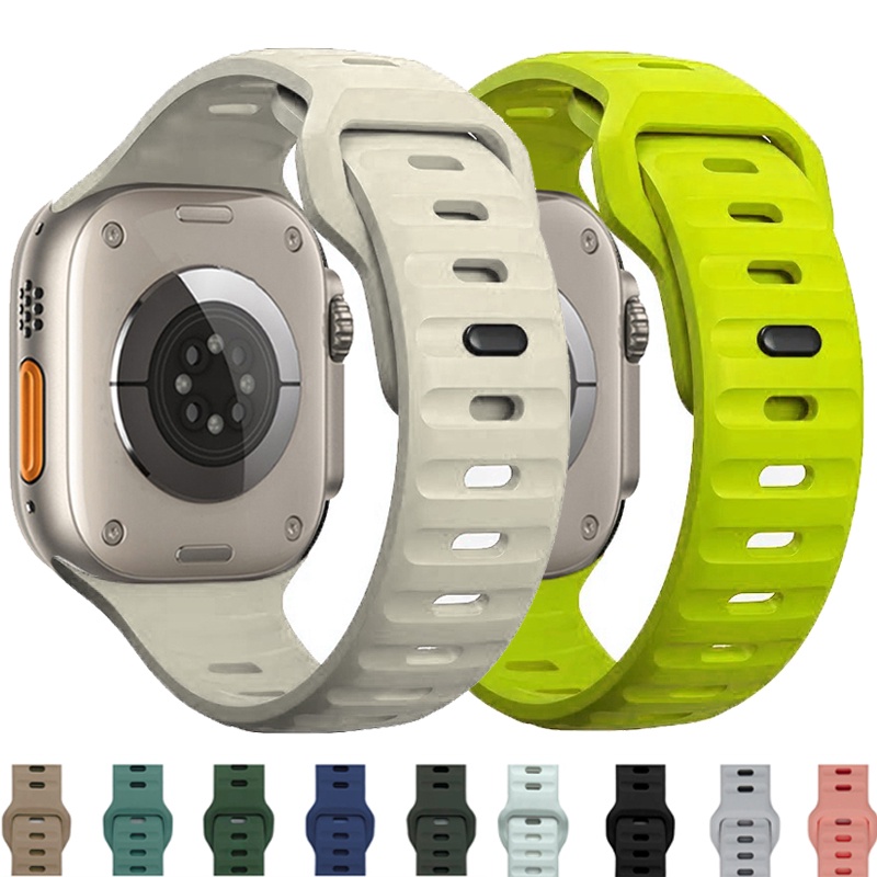 Silicone Sport Strap Band compatible for Apple Watch Ultra 49mm 45 44 40mm 42mm Iwatch Series 987465
